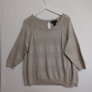 Lane Bryant Pointelle Knit Sweater